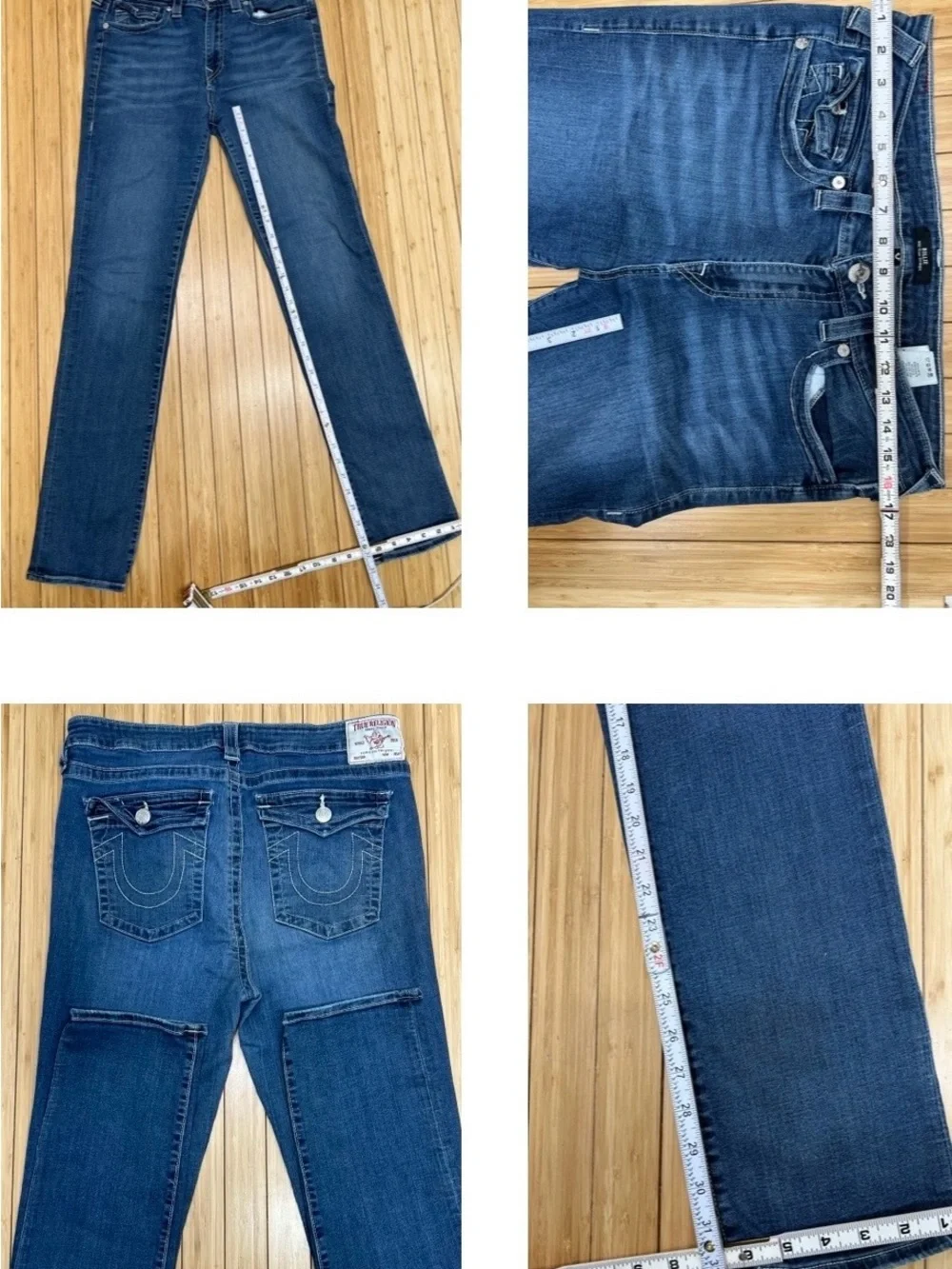 BILLIE True Religion World True Religion Men Straight Jeans in Medium Blue Wash